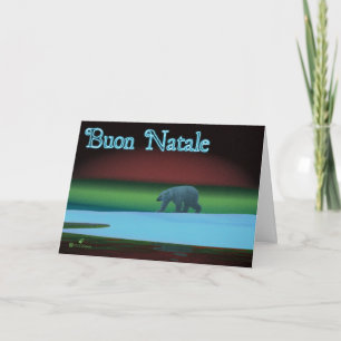 Buon Natale - Polar Ljus Polar Bear Helgkort