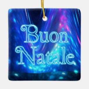 Buon Natale - Qaanaaq - norra Ljus Julgransprydnad Keramik