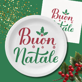 Buon Natale Red and Grönt jul