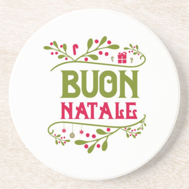 **BUON NATALE** SANDSTONE UNDERLÄGG (Framsidan)