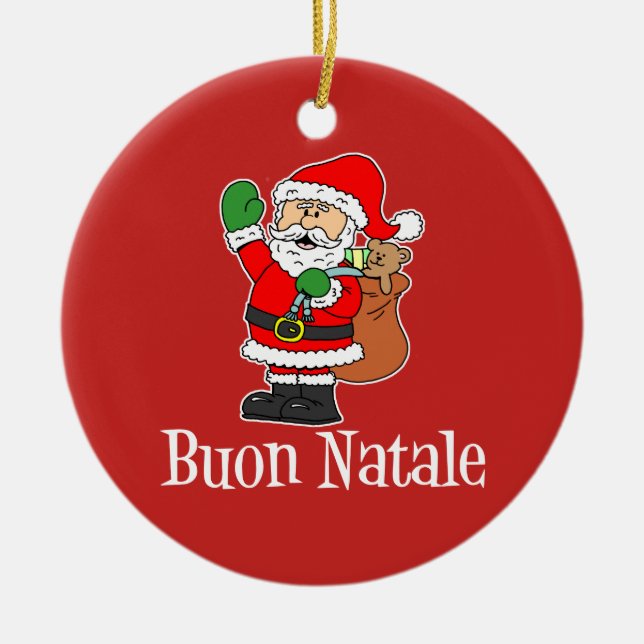 Buon Natale Santa Ornament (Framsidan)