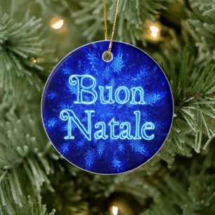 Buon Natale - Snowburst Julgransprydnad Keramik