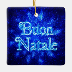 Buon Natale - Snowburst Julgransprydnad Keramik