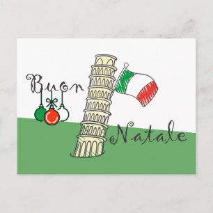 Buon Natale torn av Pisa Helg Vykort