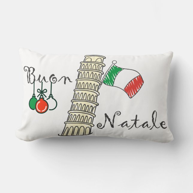 Buon Natale torn av Pisa Lumbarkudde (Framsida)