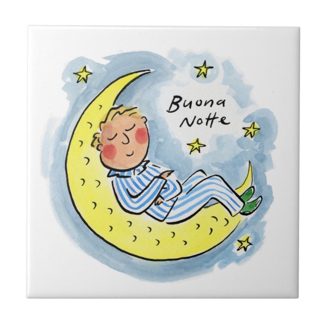 Buona Notte Kakelplatta (Framsidan)