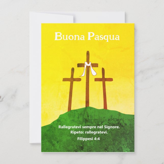 Buona pasqua cartolina di auguri religiosa/Italien Julkort (Framsida)