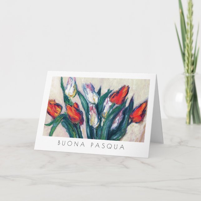 Buona Pasqua. Fine Art Påsk Card på italienska Helgkort (Framsida)