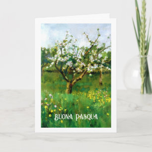 Buona Pasqua. Fine Art Påsk Card på italienska Helgkort