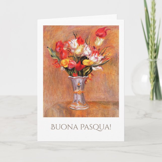 Buona Pasqua. Fine Art Påsk-kort på italienska Helgkort (Framsida)