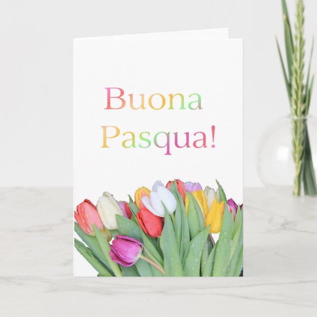 Buona Pasqua Italia Glad påsk Helgkort (Framsida)