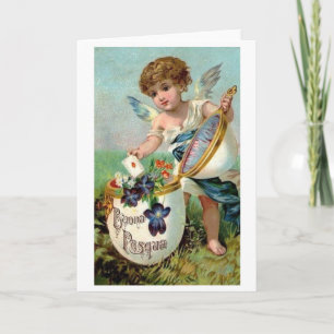 Buona Pasqua! Italienskt påskkort för Victorian Helgkort