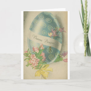 Buona Pasqua! Italienskt påskkort för vintage Helgkort
