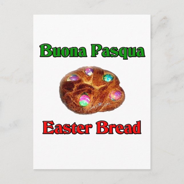Buona Pasqua Påsk Bread Helg Vykort (Framsida)