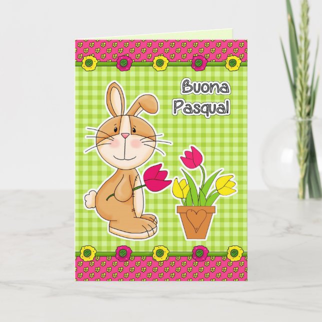 Buona Pasqua Påsk Card på italienska Helgkort (Framsida)