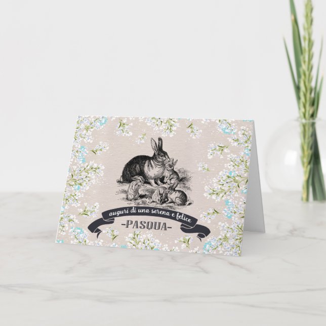 Buona Pasquan Påsk Card på italienska Helgkort (Framsida)