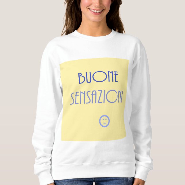 buone sensazioni text art t shirt (Framsida)