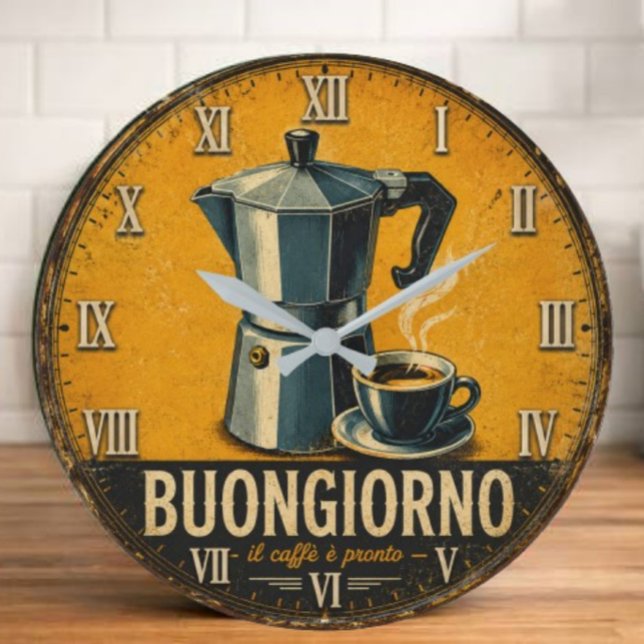 Buongiorno Coffee  Stor Klocka (Skapare uppladdad)