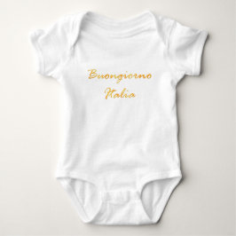 Buongiorno Italia. Guld- lutningtext T-shirt