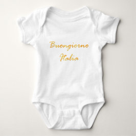 Buongiorno Italia. Guld- lutningtext Tee
