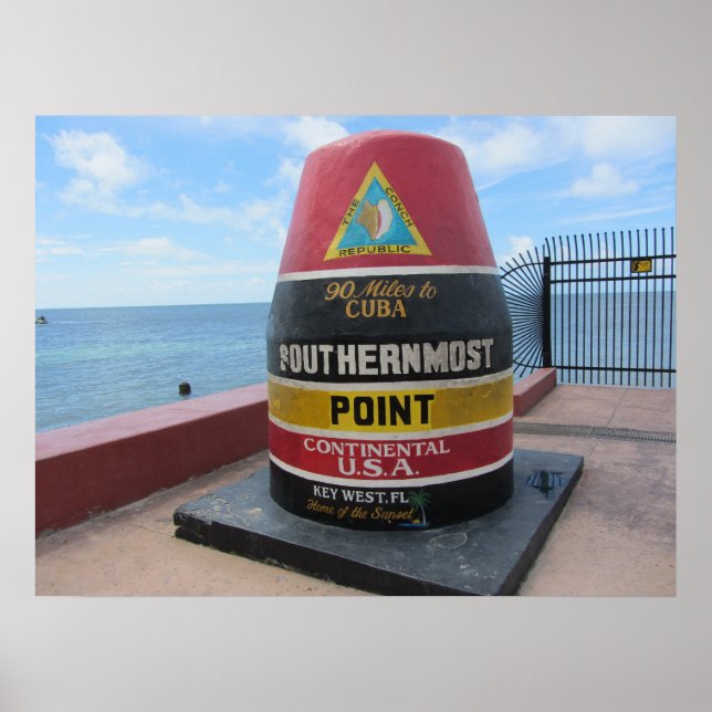 Buoy för sydligaste punkten i nyckel Väster Poster (Framsidan)