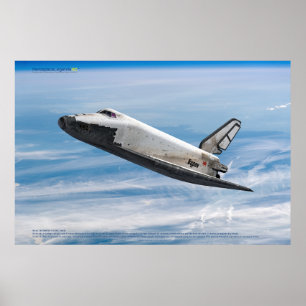 Buran: Legendariska Sovjetiska Rymdfärjan i Flykt Poster
