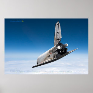 Buran Rymdfärja: Moln Nedstigning Poster