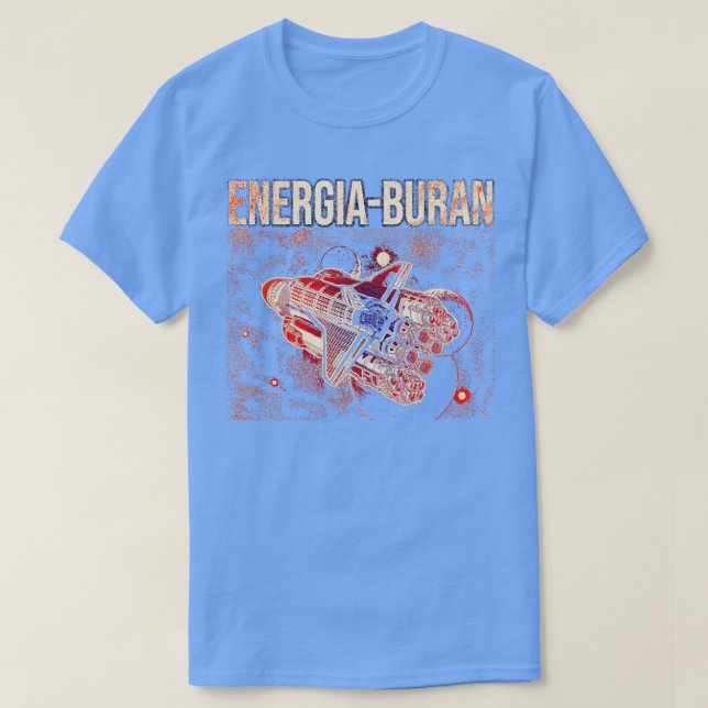 Buran Shuttle Energia Rocket T Shirt (Design framsida)