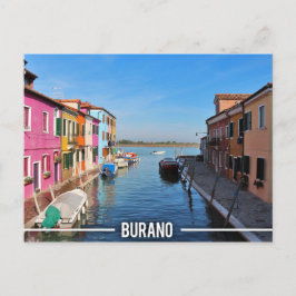 Burano Colorful Houses Vykort