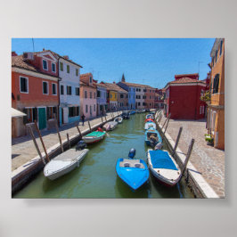 Burano houses poster