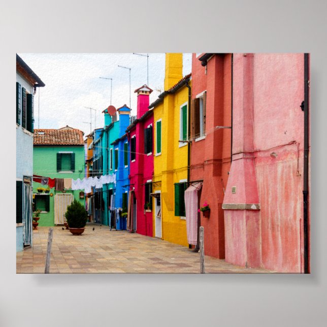 Burano houses poster (Framsidan)
