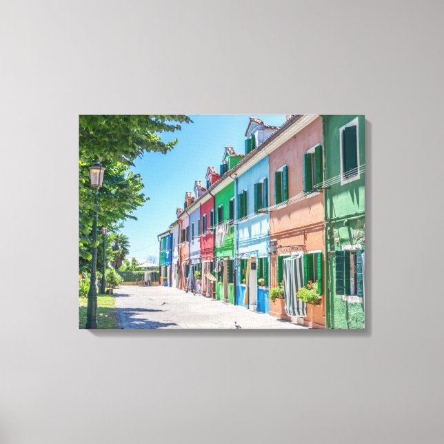 Burano husvy kanvastryck (Framsida)