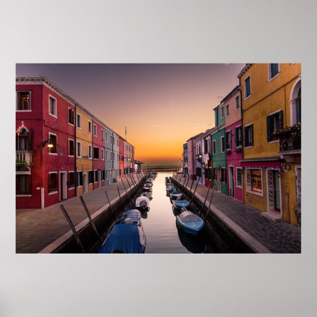 Burano Island, Venedig, Italien Poster (Framsidan)