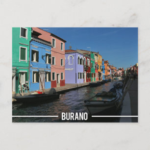 Burano Island, Venedig Vykort