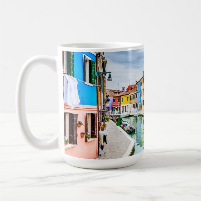 Burano, Italien Kaffemugg (Vänster)