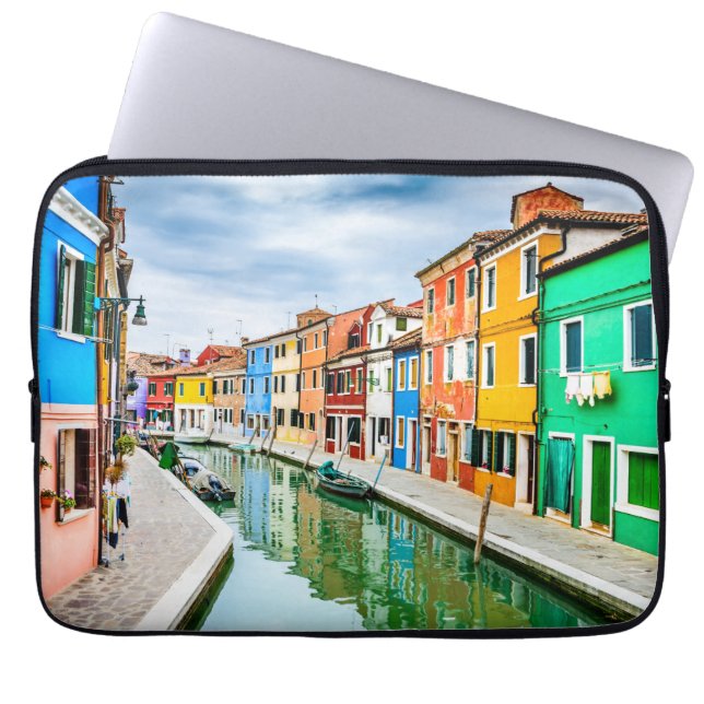 Burano, Italien Laptop Fodral (Framsidan)