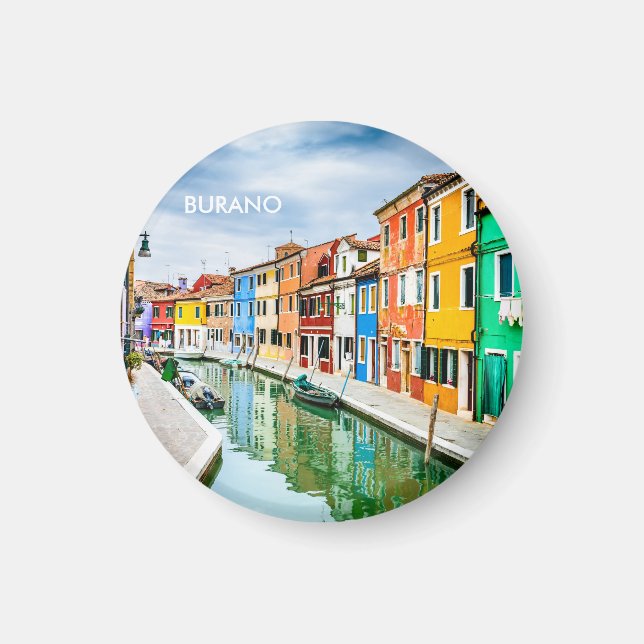 Burano, Italien Magnet (Framsidan)