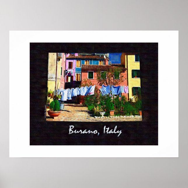 Burano Italien Poster (Framsidan)