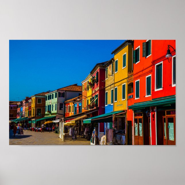 Burano, Italien Poster (Framsidan)