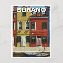 Burano Italien Vykort