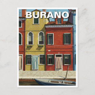 Burano Italien Vykort