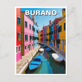 Burano Italien Vykort