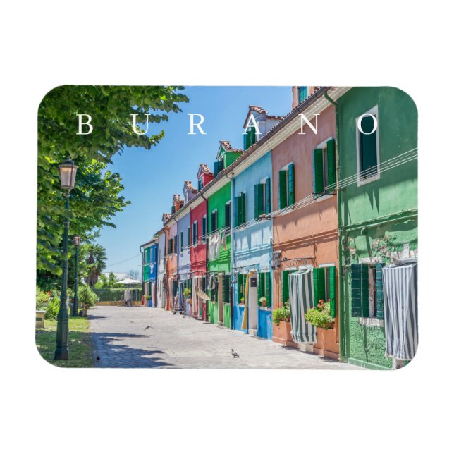 Burano-öhusen visar kylmagnet magnet (Horisontell)