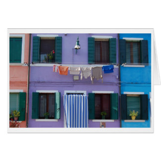 Burano, Venedig-Italien Hälsningskort