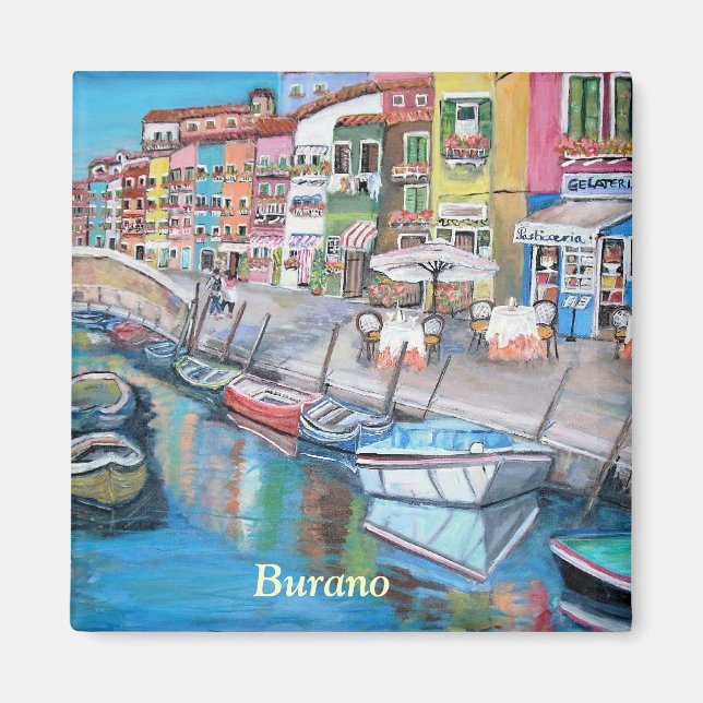 Burano, Venedig - Magnet (Framsidan)