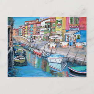 Burano, Venedig - vykort