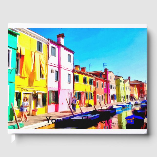 Burano, Venedigfärgning Gästböcker (Framsida)
