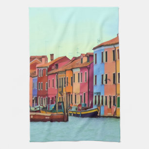 BURANO - Venetian Lagun Venedig - Burano Kökshandduk