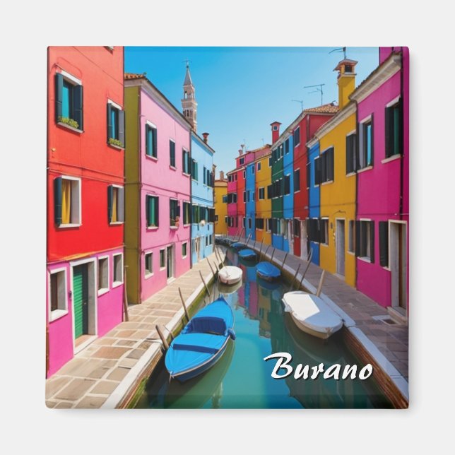 Burano Venice Magnet (Framsidan)