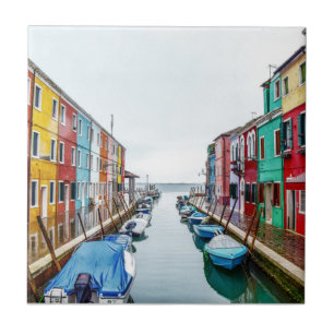 Burano Venice Metropolitan City of Venedig Italien Kakelplatta